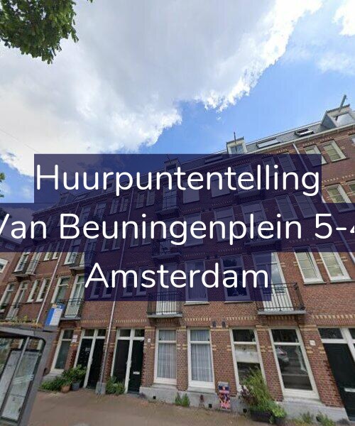 Foto gevel Huurpuntentelling voor Van Beuningenplein 5-4, Amsterdam