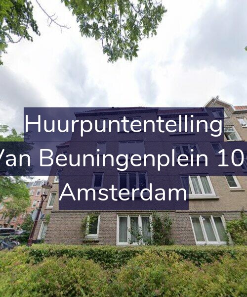 Foto gevel Huurpuntentelling voor Van Beuningenplein 100, Amsterdam