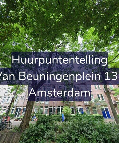 Foto gevel Huurpuntentelling voor Van Beuningenplein 134, Amsterdam