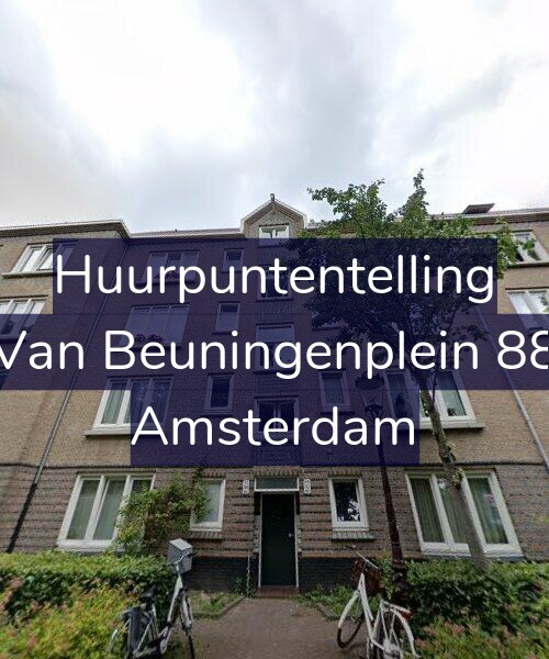 Foto gevel Huurpuntentelling voor Van Beuningenplein 88, Amsterdam