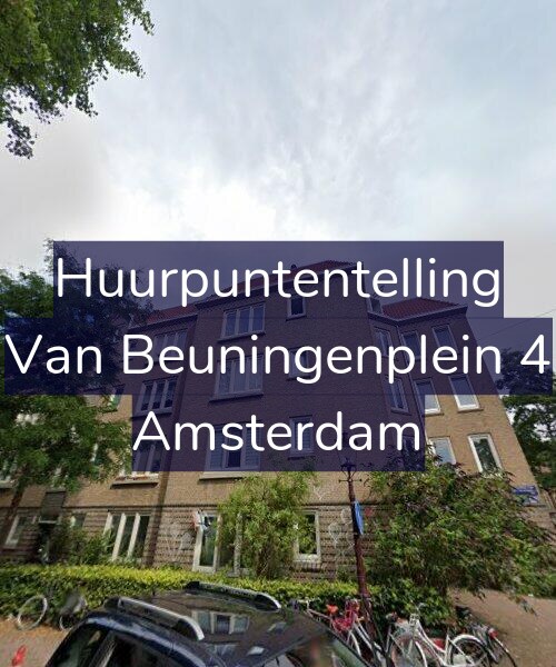 Foto gevel Huurpuntentelling voor Van Beuningenplein 4, Amsterdam