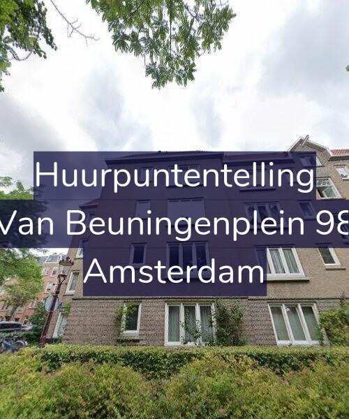 Foto gevel Huurpuntentelling voor Van Beuningenplein 98, Amsterdam