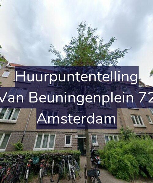 Foto gevel Huurpuntentelling voor Van Beuningenplein 72, Amsterdam