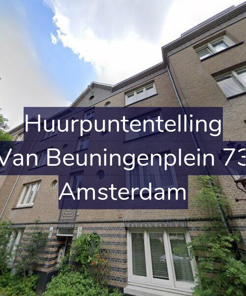 Foto gevel Huurpuntentelling voor Van Beuningenplein 73, Amsterdam