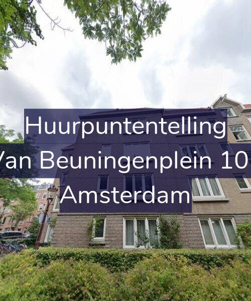 Foto gevel Huurpuntentelling voor Van Beuningenplein 102, Amsterdam