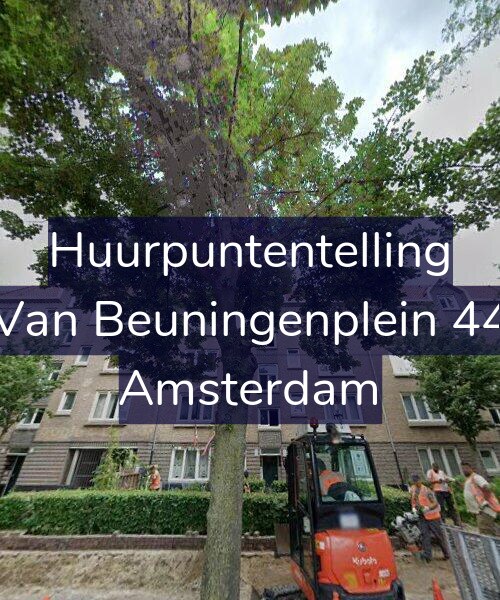 Foto gevel Huurpuntentelling voor Van Beuningenplein 44, Amsterdam