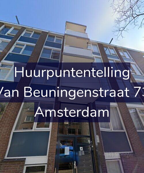 Foto gevel Huurpuntentelling voor Van Beuningenstraat 73, Amsterdam