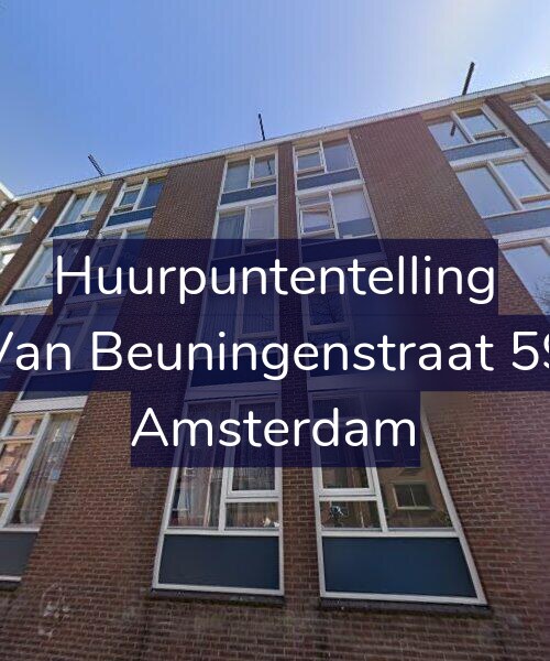 Foto gevel Huurpuntentelling voor Van Beuningenstraat 59, Amsterdam