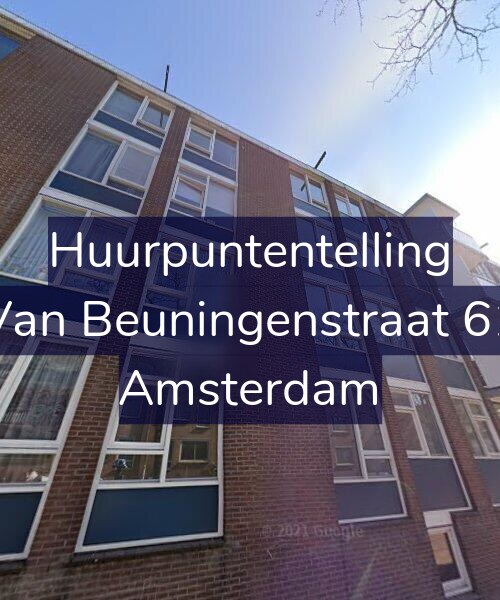 Foto gevel Huurpuntentelling voor Van Beuningenstraat 61, Amsterdam