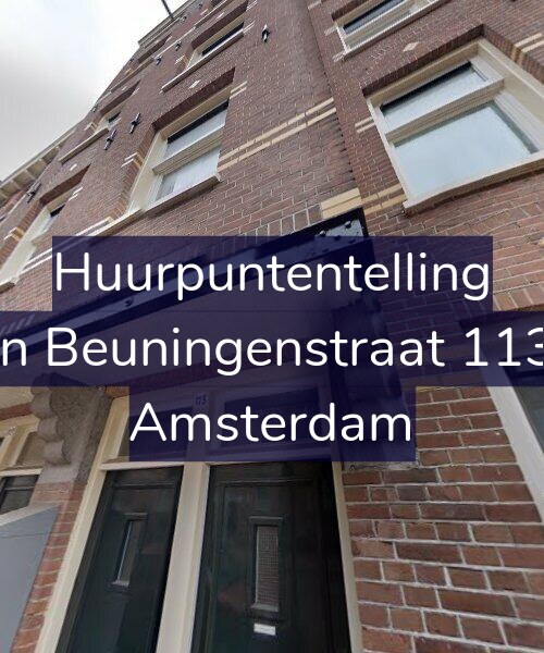 Foto gevel Huurpuntentelling voor Van Beuningenstraat 113-1, Amsterdam