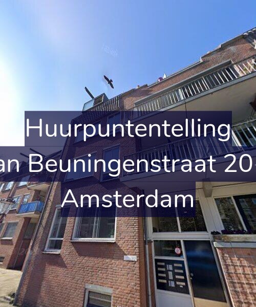 Foto gevel Huurpuntentelling voor Van Beuningenstraat 20-C, Amsterdam