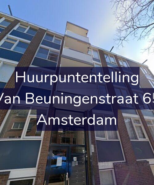 Foto gevel Huurpuntentelling voor Van Beuningenstraat 65, Amsterdam