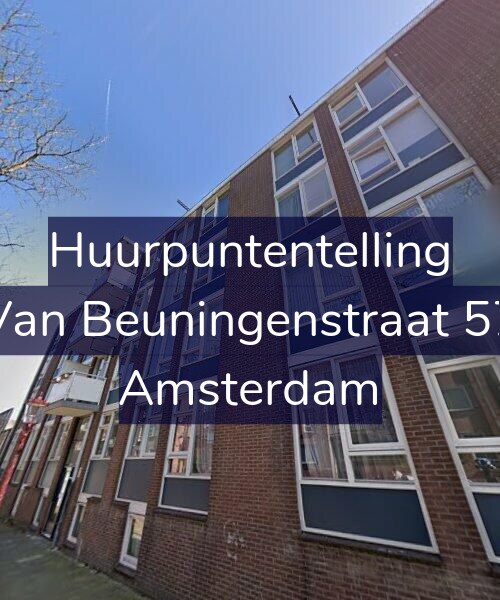 Foto gevel Huurpuntentelling voor Van Beuningenstraat 57, Amsterdam
