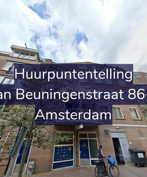 Foto gevel Huurpuntentelling voor Van Beuningenstraat 86-A, Amsterdam