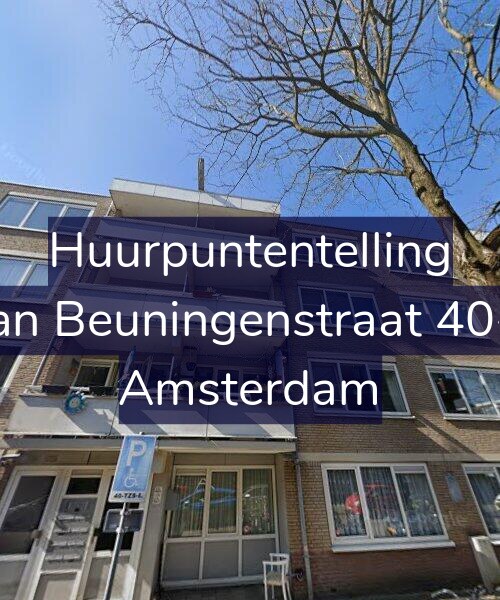 Foto gevel Huurpuntentelling voor Van Beuningenstraat 40-C, Amsterdam