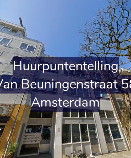 Foto gevel Huurpuntentelling voor Van Beuningenstraat 58, Amsterdam