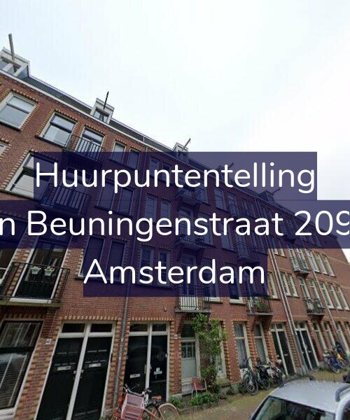 Foto gevel Huurpuntentelling voor Van Beuningenstraat 209-H, Amsterdam