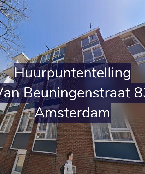 Foto gevel Huurpuntentelling voor Van Beuningenstraat 83, Amsterdam
