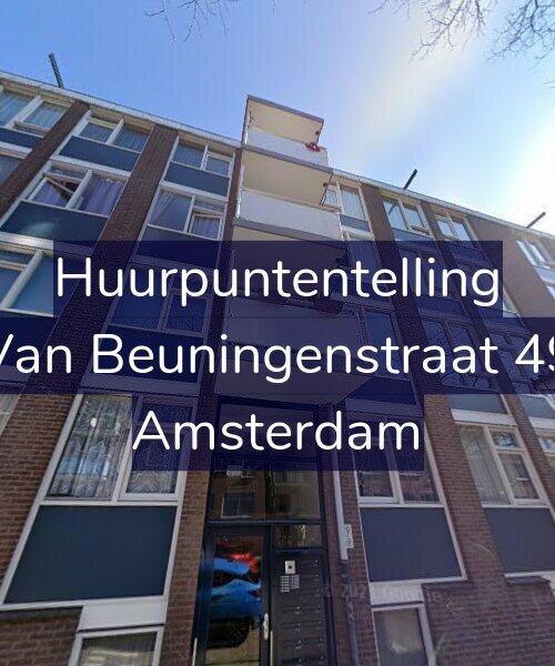 Foto gevel Huurpuntentelling voor Van Beuningenstraat 49, Amsterdam