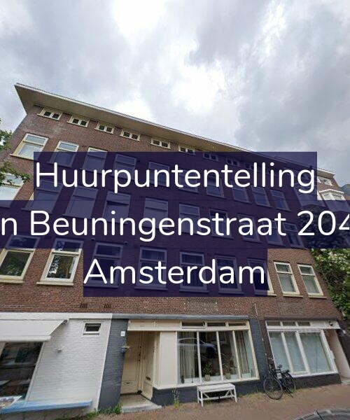 Foto gevel Huurpuntentelling voor Van Beuningenstraat 204-1, Amsterdam