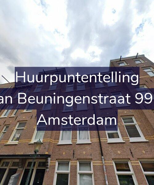 Foto gevel Huurpuntentelling voor Van Beuningenstraat 99-3, Amsterdam