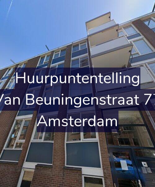 Foto gevel Huurpuntentelling voor Van Beuningenstraat 77, Amsterdam