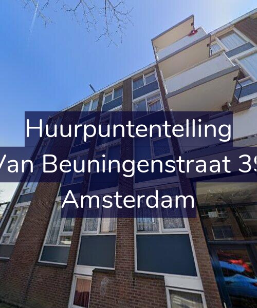 Foto gevel Huurpuntentelling voor Van Beuningenstraat 39, Amsterdam