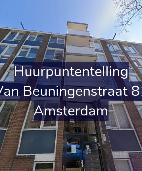 Foto gevel Huurpuntentelling voor Van Beuningenstraat 81, Amsterdam