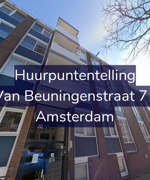 Foto gevel Huurpuntentelling voor Van Beuningenstraat 71, Amsterdam