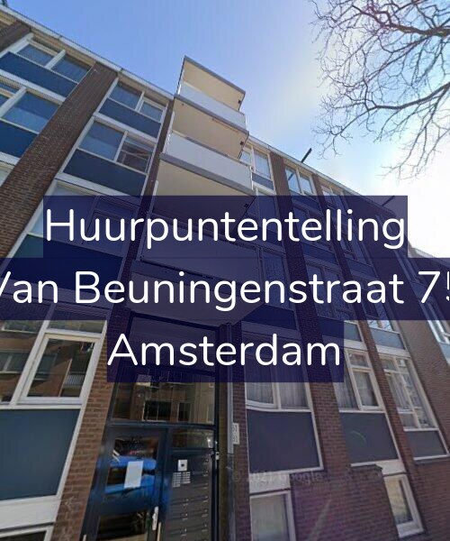 Foto gevel Huurpuntentelling voor Van Beuningenstraat 75, Amsterdam