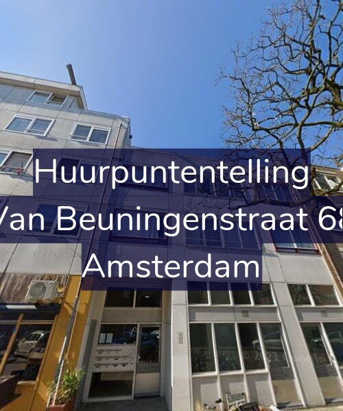 Foto gevel Huurpuntentelling voor Van Beuningenstraat 68, Amsterdam