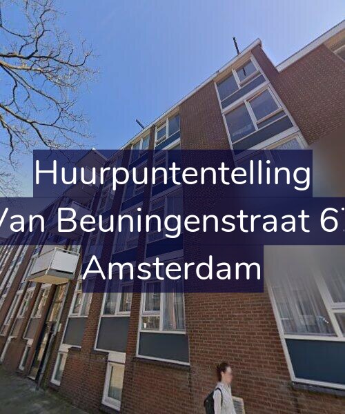 Foto gevel Huurpuntentelling voor Van Beuningenstraat 67, Amsterdam
