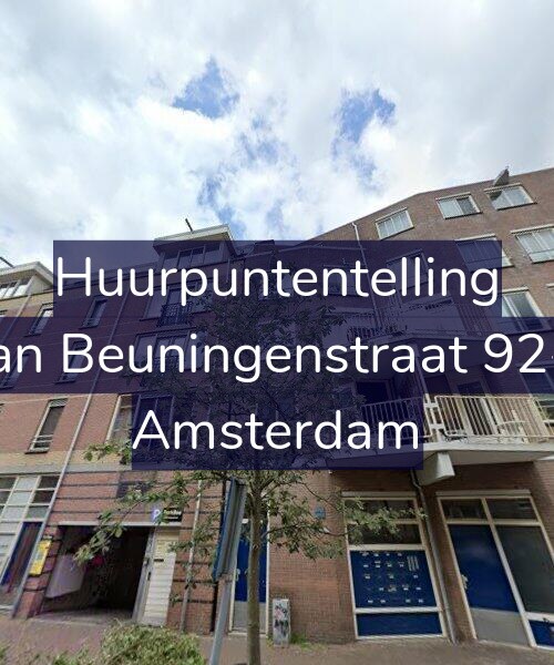 Foto gevel Huurpuntentelling voor Van Beuningenstraat 92-C, Amsterdam