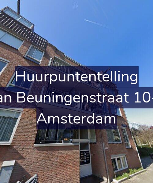 Foto gevel Huurpuntentelling voor Van Beuningenstraat 10-A, Amsterdam