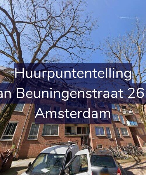 Foto gevel Huurpuntentelling voor Van Beuningenstraat 26-B, Amsterdam