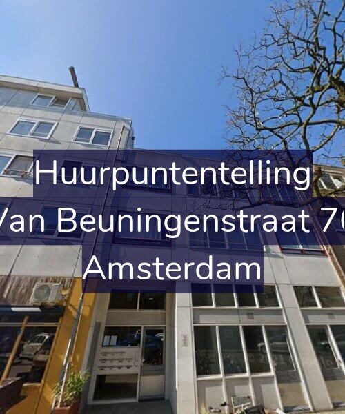 Foto gevel Huurpuntentelling voor Van Beuningenstraat 70, Amsterdam