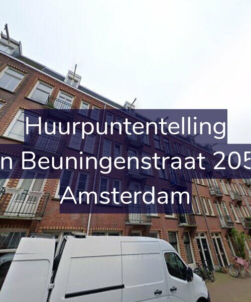 Foto gevel Huurpuntentelling voor Van Beuningenstraat 205-2, Amsterdam