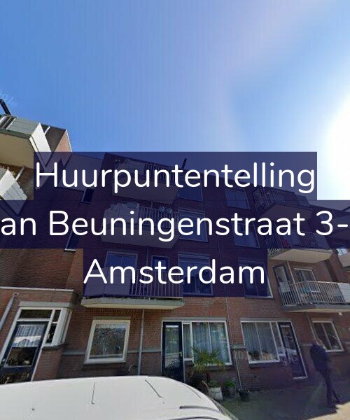 Foto gevel Huurpuntentelling voor Van Beuningenstraat 3-A, Amsterdam