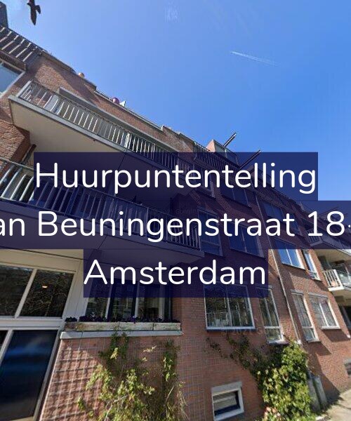Foto gevel Huurpuntentelling voor Van Beuningenstraat 18-D, Amsterdam