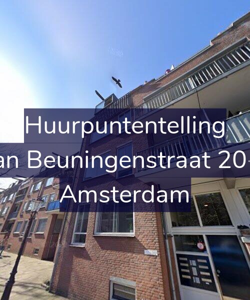 Foto gevel Huurpuntentelling voor Van Beuningenstraat 20-A, Amsterdam