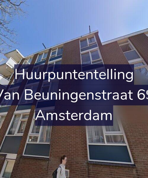 Foto gevel Huurpuntentelling voor Van Beuningenstraat 69, Amsterdam