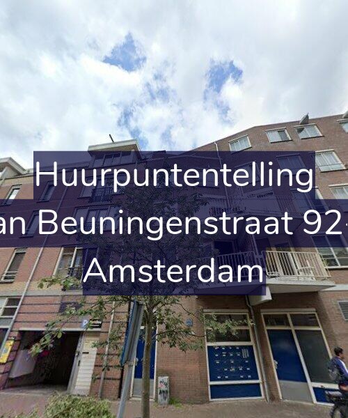 Foto gevel Huurpuntentelling voor Van Beuningenstraat 92-A, Amsterdam