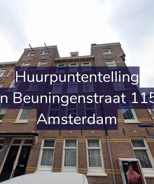 Foto gevel Huurpuntentelling voor Van Beuningenstraat 115-1, Amsterdam