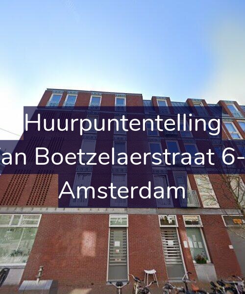 Foto gevel Huurpuntentelling voor Van Boetzelaerstraat 6-K, Amsterdam