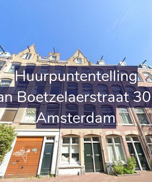 Foto gevel Huurpuntentelling voor Van Boetzelaerstraat 30-1, Amsterdam