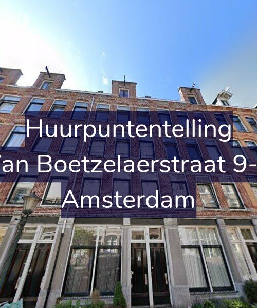 Foto gevel Huurpuntentelling voor Van Boetzelaerstraat 9-1, Amsterdam