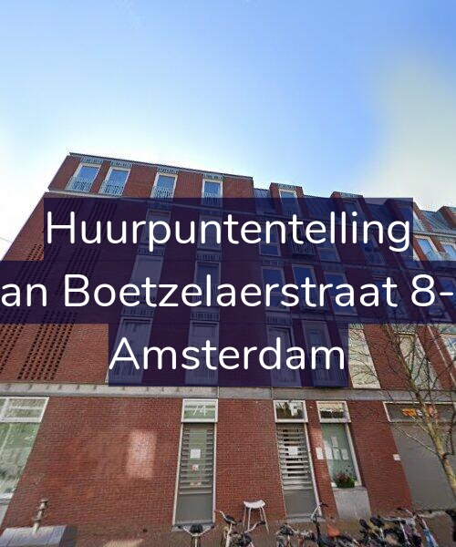 Foto gevel Huurpuntentelling voor Van Boetzelaerstraat 8-G, Amsterdam