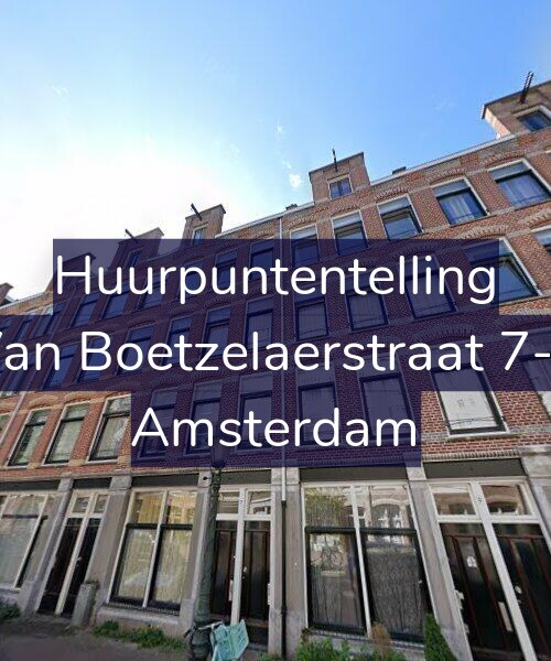 Foto gevel Huurpuntentelling voor Van Boetzelaerstraat 7-1, Amsterdam