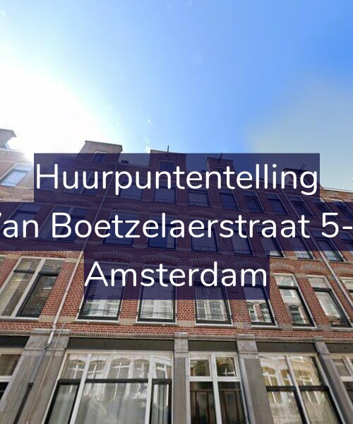 Foto gevel Huurpuntentelling voor Van Boetzelaerstraat 5-2, Amsterdam