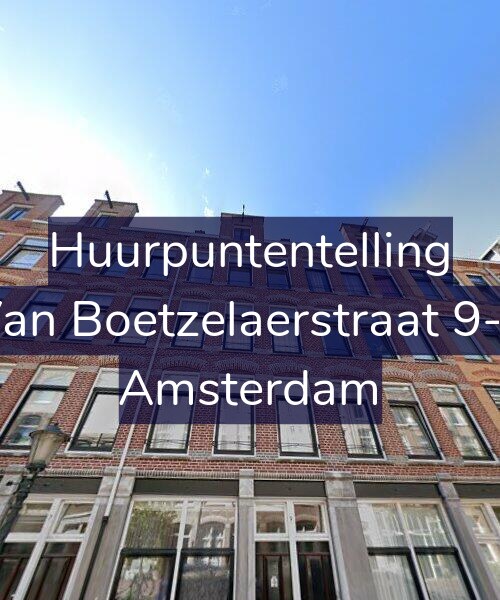 Foto gevel Huurpuntentelling voor Van Boetzelaerstraat 9-2, Amsterdam